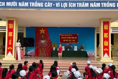 SÔI NỔI CUỘC THI “TÀI NĂNG TIẾNG ANH” TẠI TRƯỜNG TIỂU HỌC NHẬT TỰU