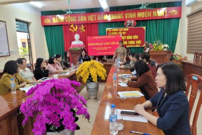 CHI BỘ TRƯỜNG TIỂU HỌC NHẬT TỰU TỔ CHỨC SINH HOẠT ĐỀ THÁNG